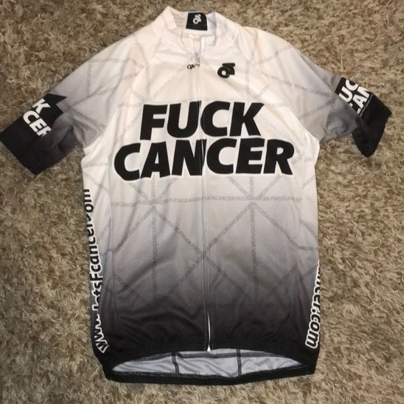 Champ-sys.com Fuck Cancer cycling shirt - Picture 1 of 5